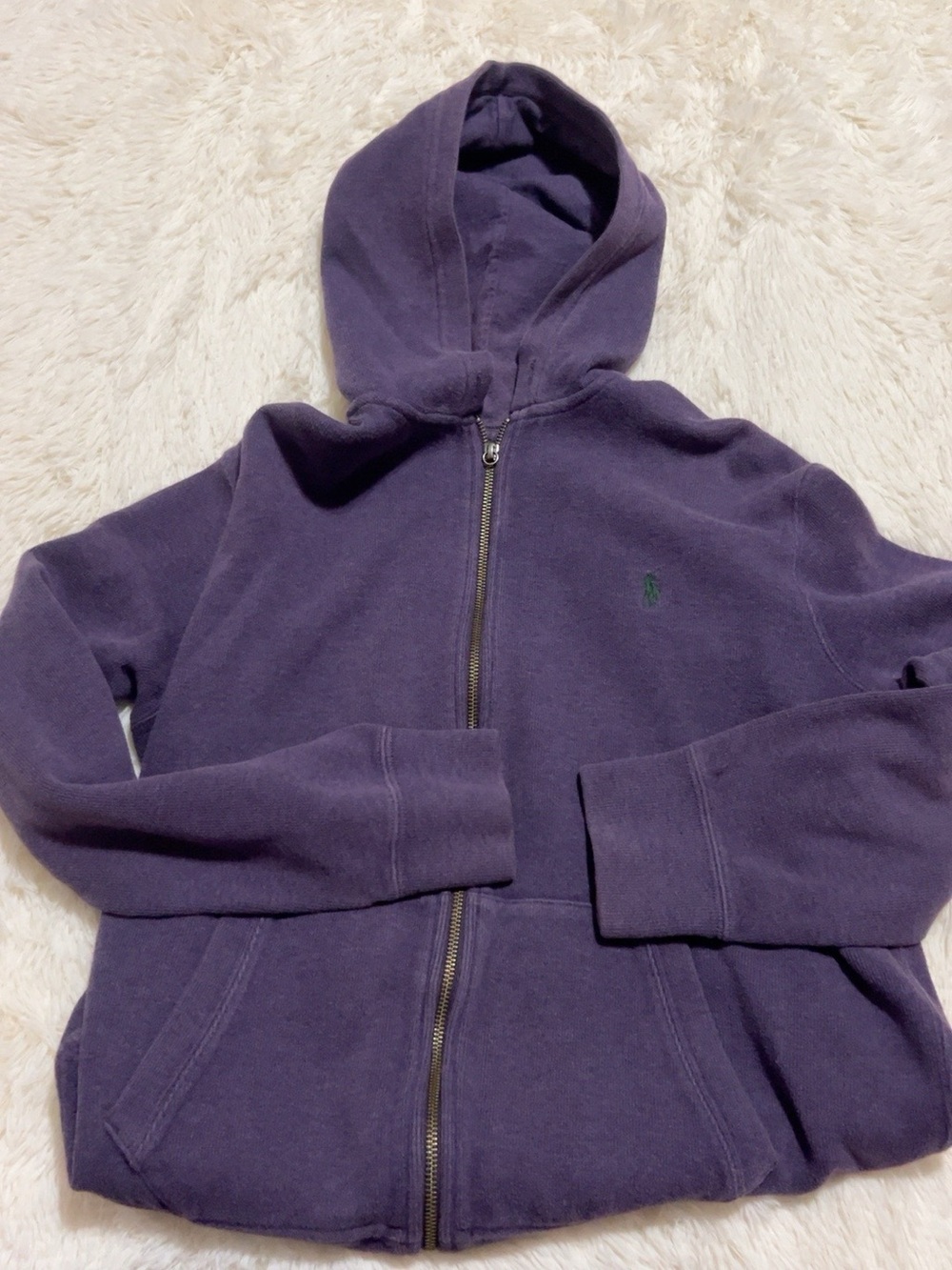 Ralph Lauren Purple Full-Zip Hoodie Jacket